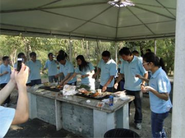 BBQ v parku Gucun, jesen 2017